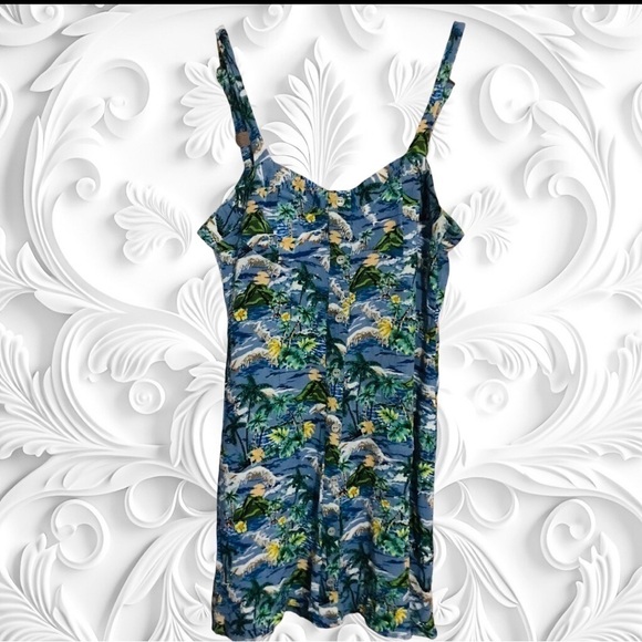 Wild Fable Hawaiian Skater Dress Size Large - Picture 3 of 3